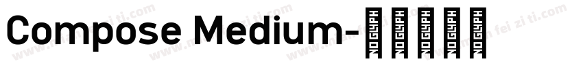 Compose Medium字体转换